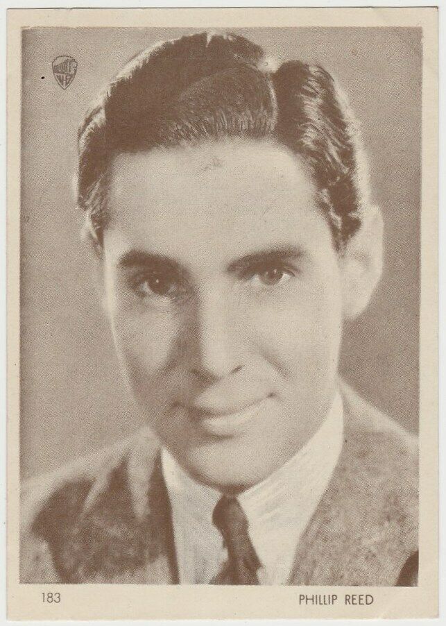 Phillip Reed 1930s Aguila Large Paper Stock Trading Card #183 Film Star