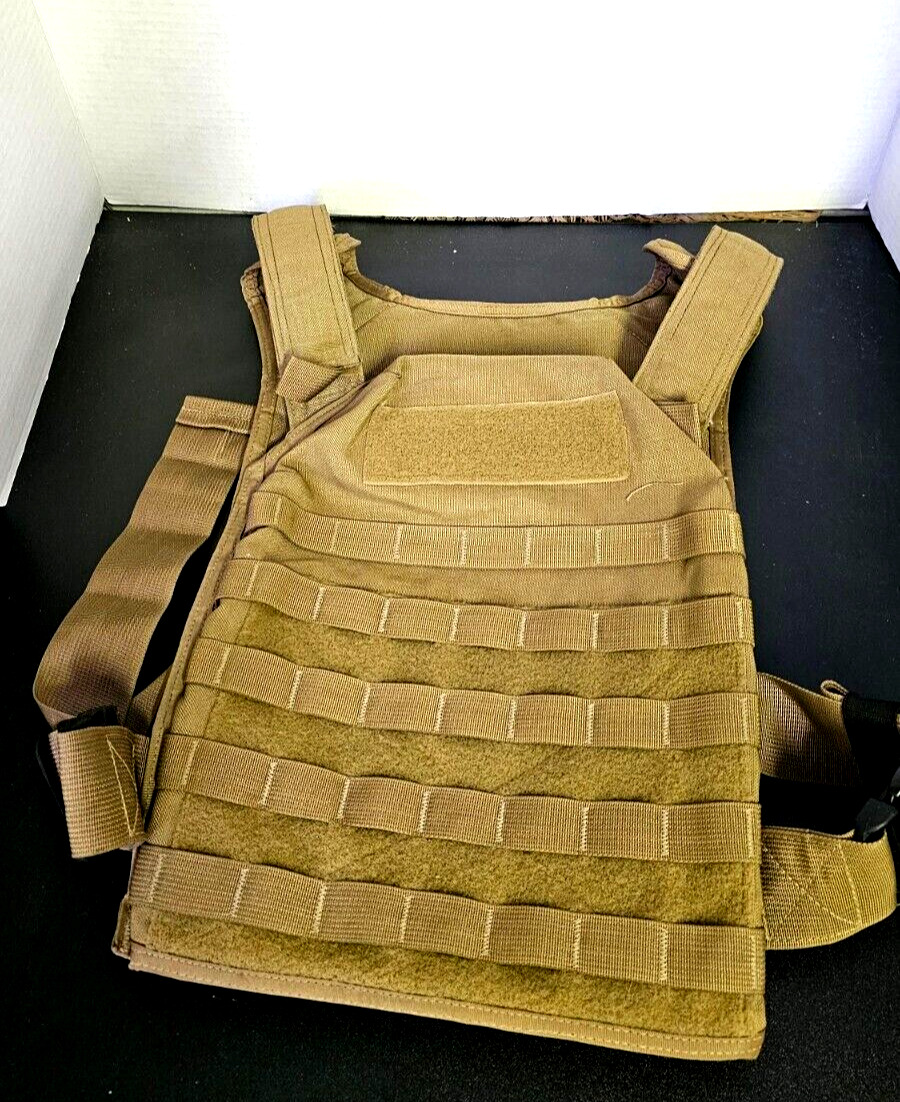 DIAMONDBACK TACTICAL DBT PLATE CARRIER  COYOTE BROWN USA SIZE LARGE