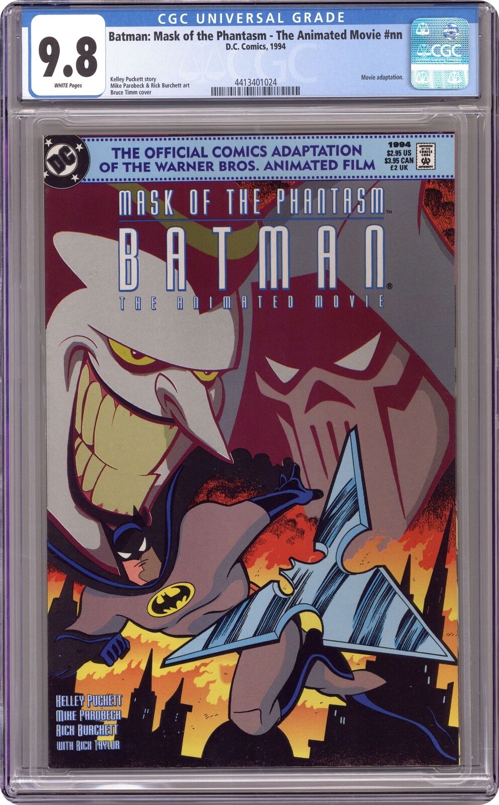Batman Mask of the Phantasm 1B Timm Standard Variant CGC 9.8 1993 4413401024