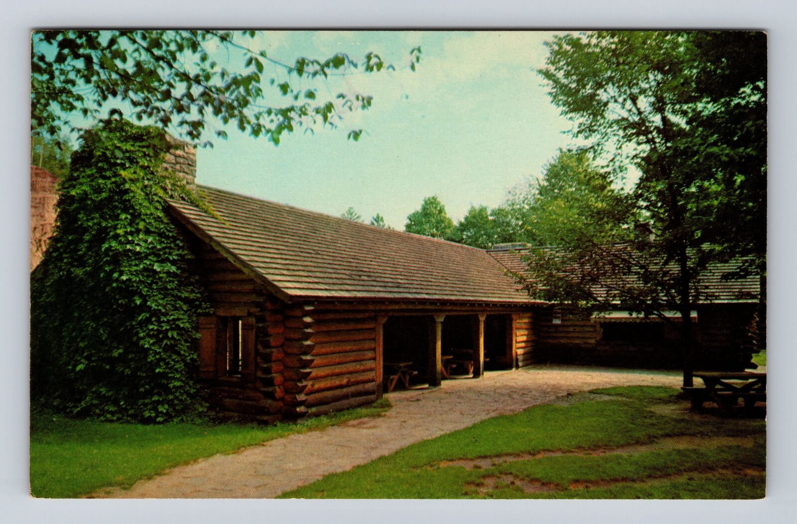 Mellen WI- Wisconsin, Shelter House And Concession, Antique, Vintage Postcard