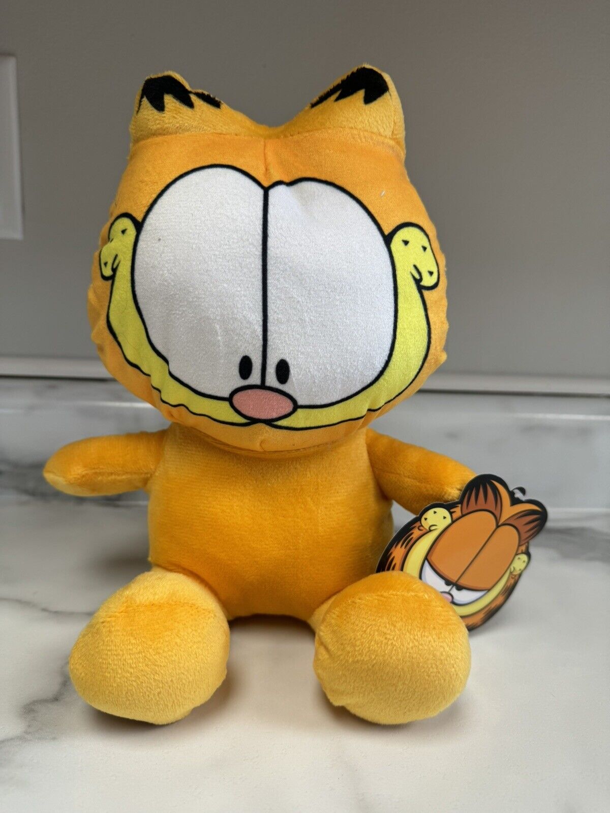 Nickelodeon  Garfield Cat Big Head Plush Cartoon 2022 Viacom Toy Factory 7\