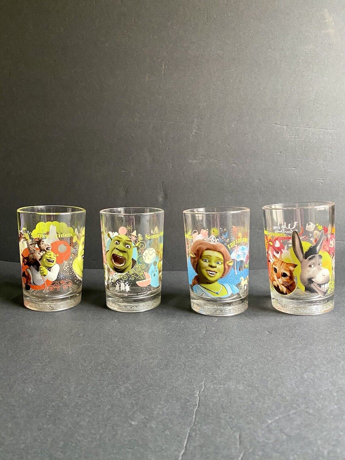 McDonald’s Shrek The Third Glassware- Set Of 4