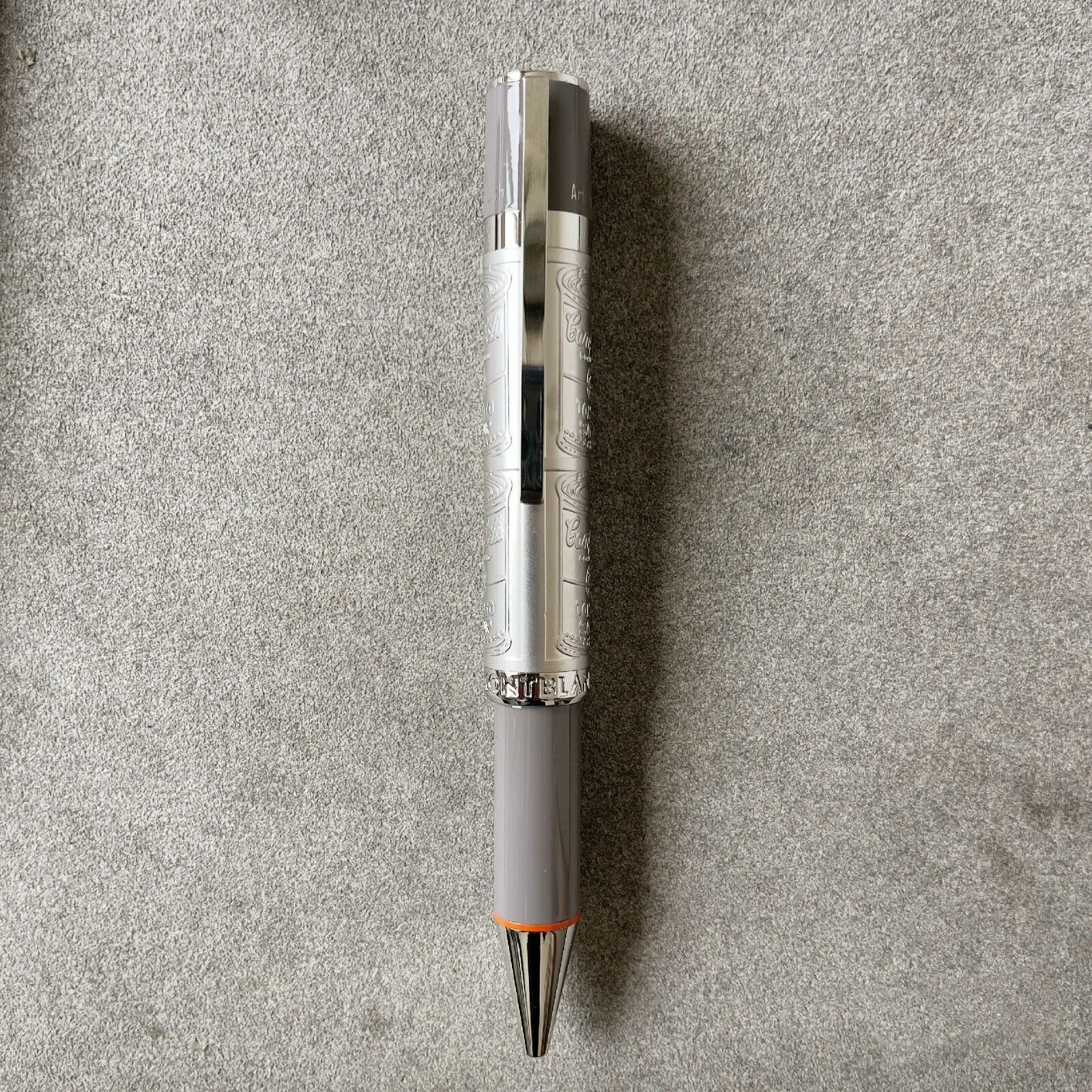 Deluxe Warhol Series Grey - Silver Color 0.7mm Ballpoint Pen No Box