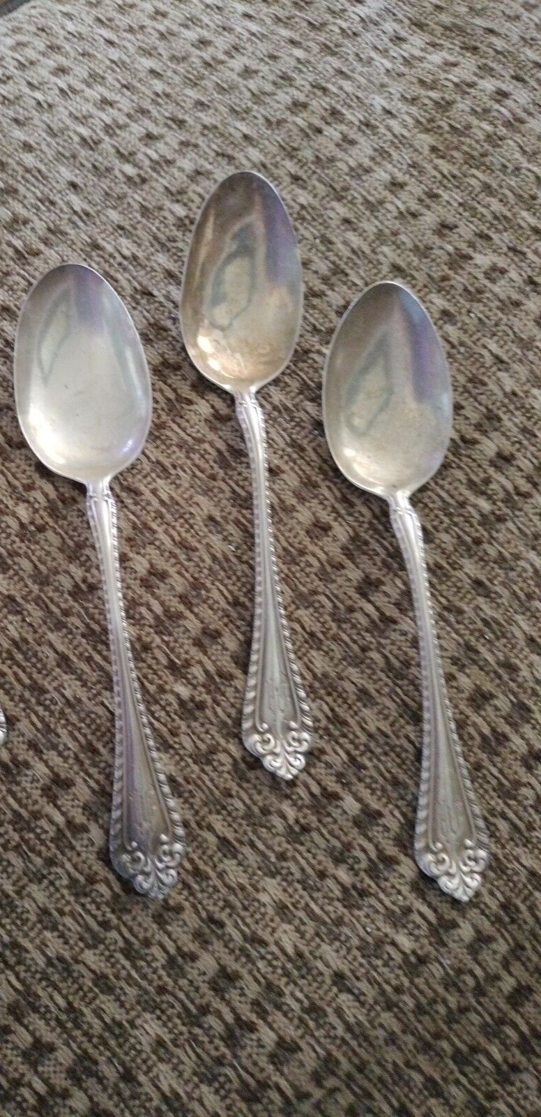 Melrose Alvin Sterling Silver Teaspoon 1910 3 Available
