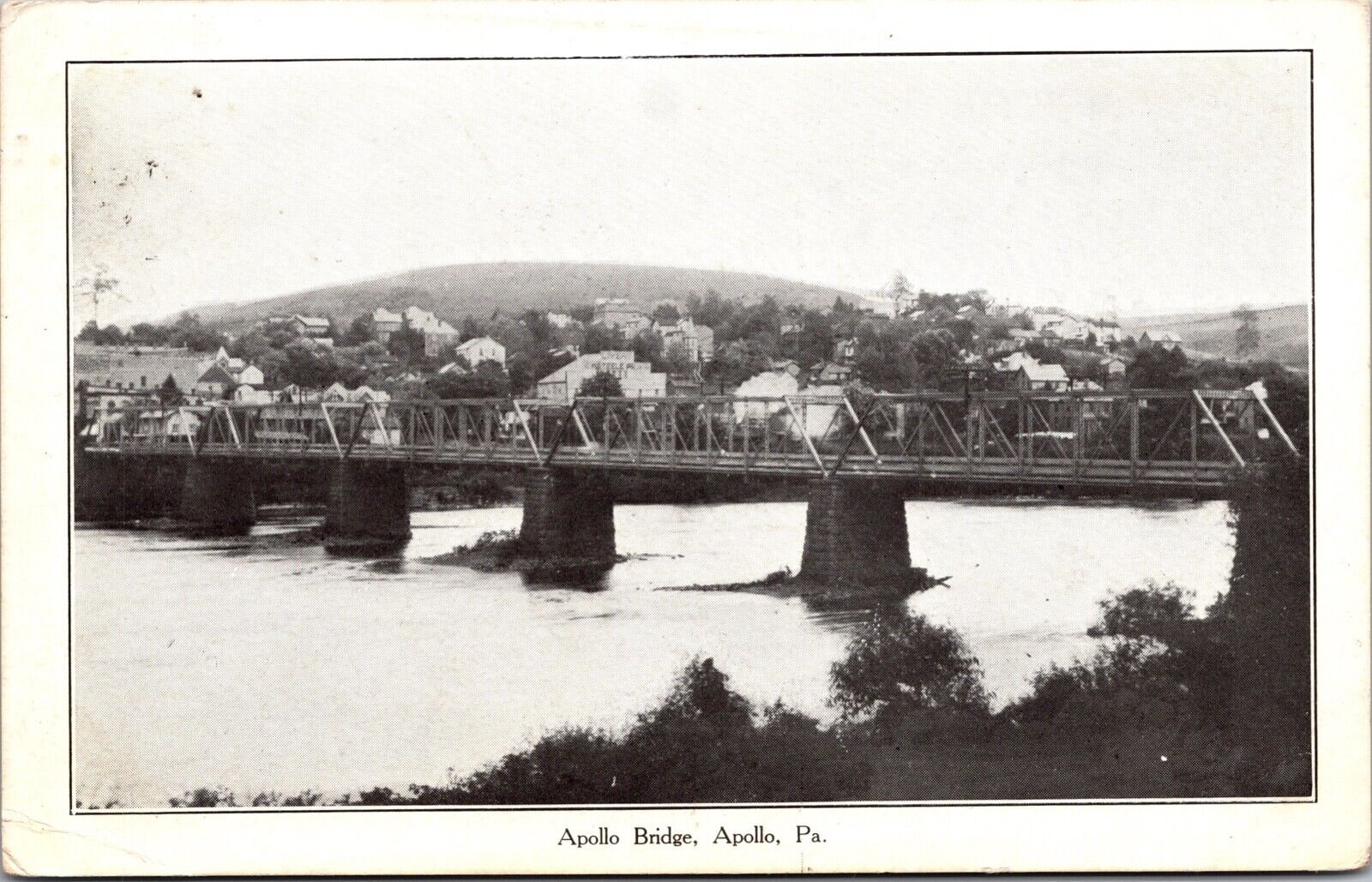 Postcard Apollo Bridge in Apollo, Pennsylvania~135791
