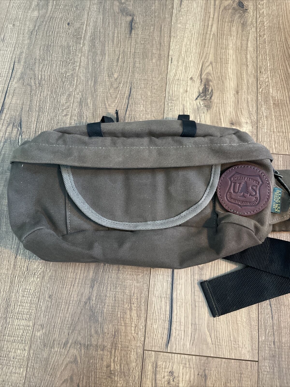 Vintage US Forest Service Duluth Canvas Hip Fanny Pack - Leather Patch USA