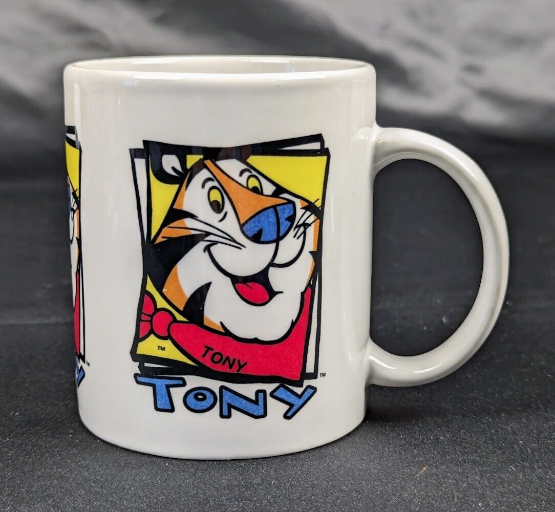 Vintage 1993 Tony The Tiger Kellogg\'s Frosted Flakes Cereal Coffee Mug Cup