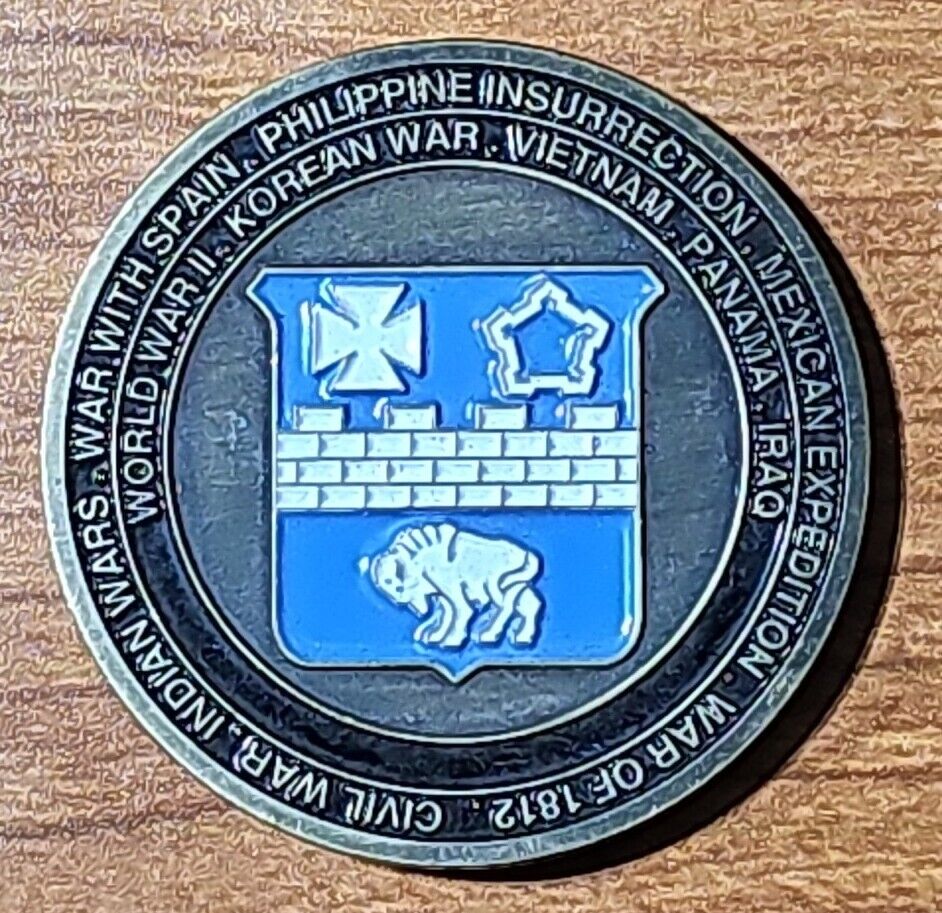 17th Infantry Regiment Association Army Buffaloes Challenge Coin Medallion 