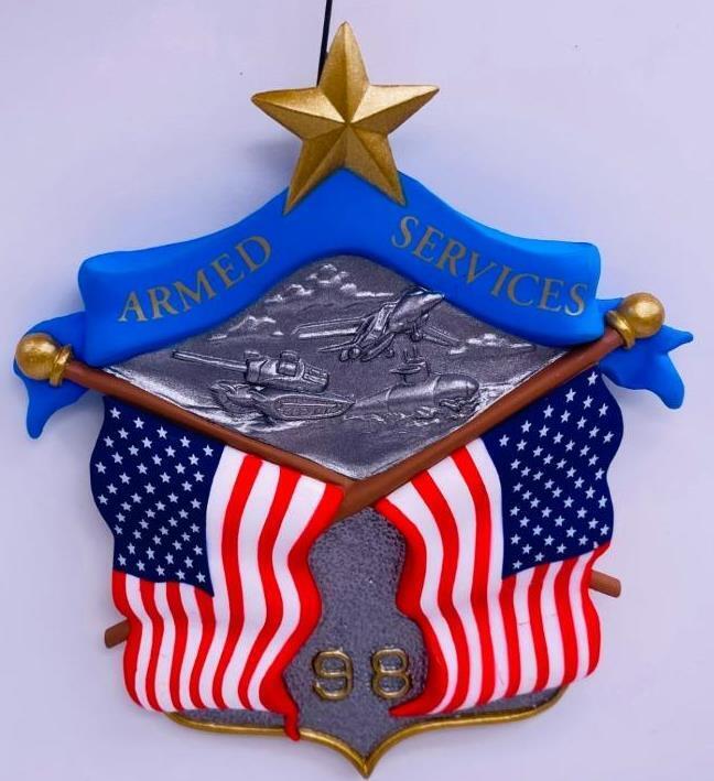 1998 National Salute Hallmark Ornament US Armed Forces