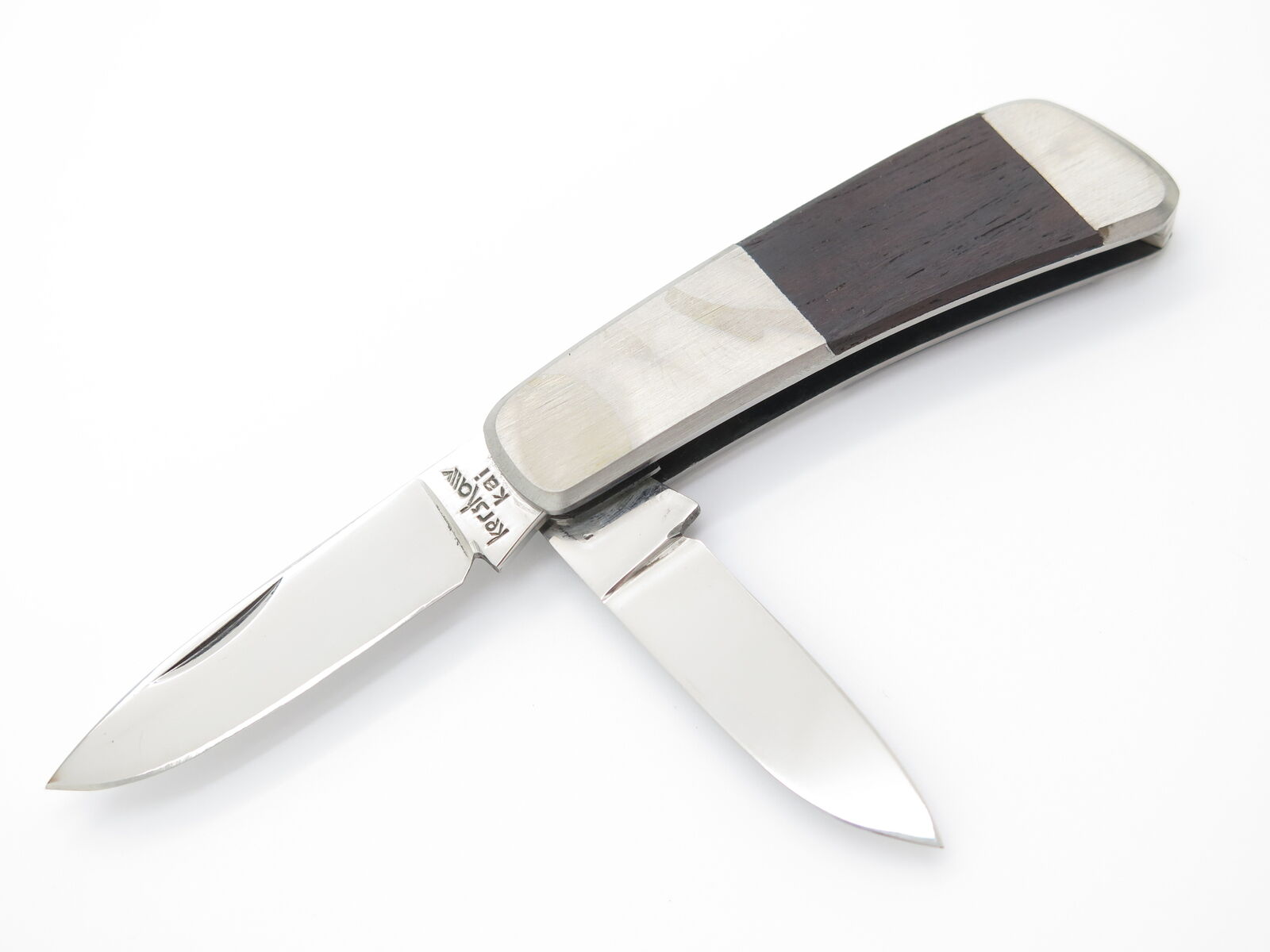 Vtg Kershaw Kai 5700 Seki Japan Gentleman Wood 2 Blade Folding Pocket Knife