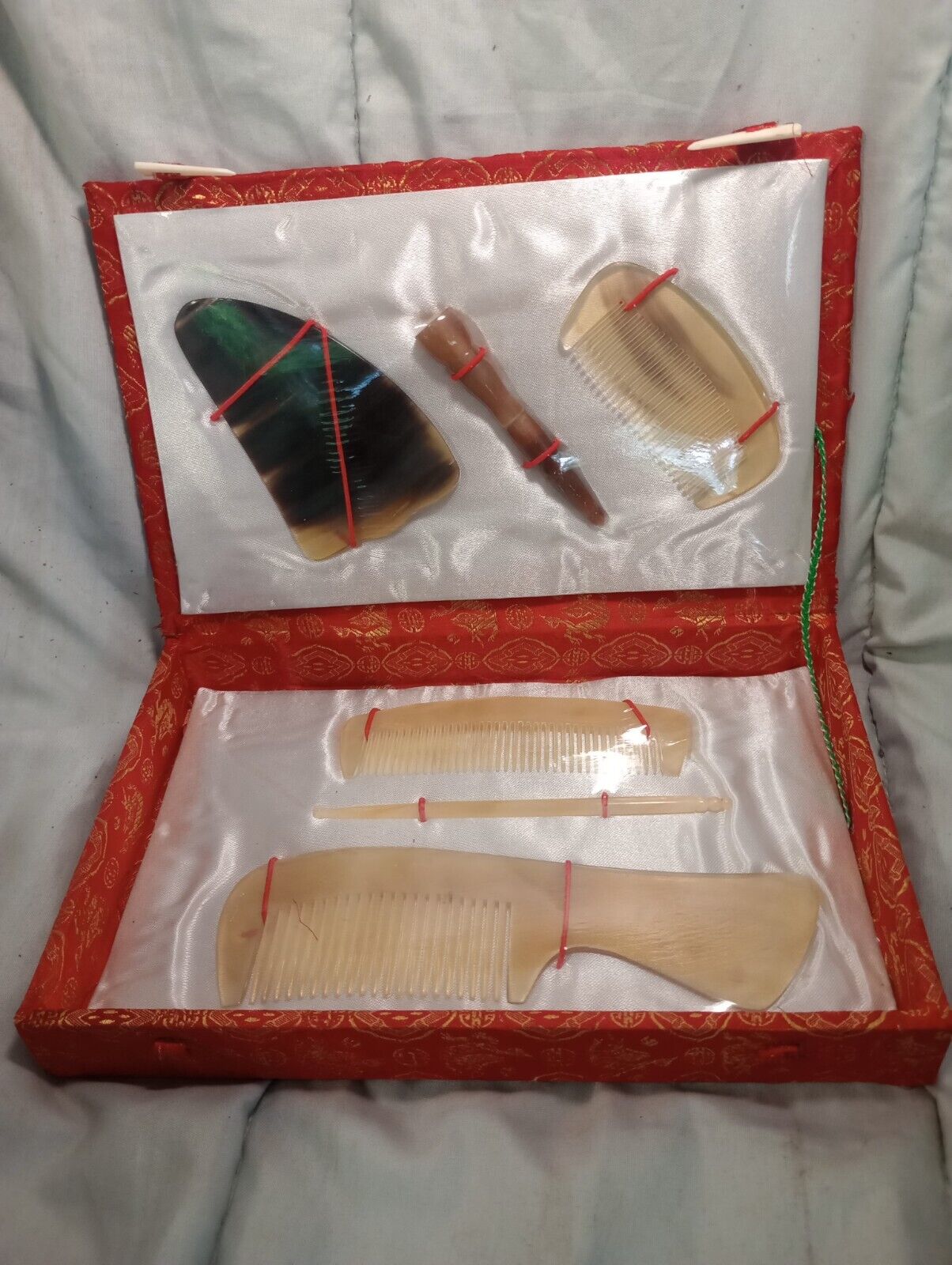 Japanese Kushi Comb Set Vintage 