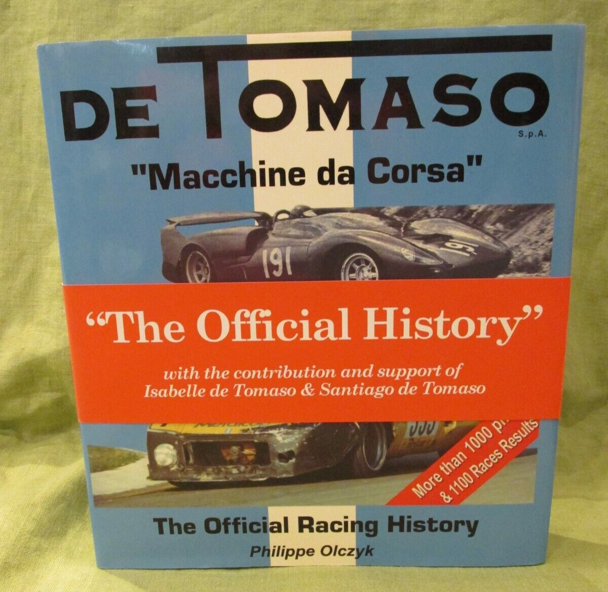 NEW 2006 DE TOMASO Official Racing History Olczyk 1000+ Photos Car 462 Pgs RARE
