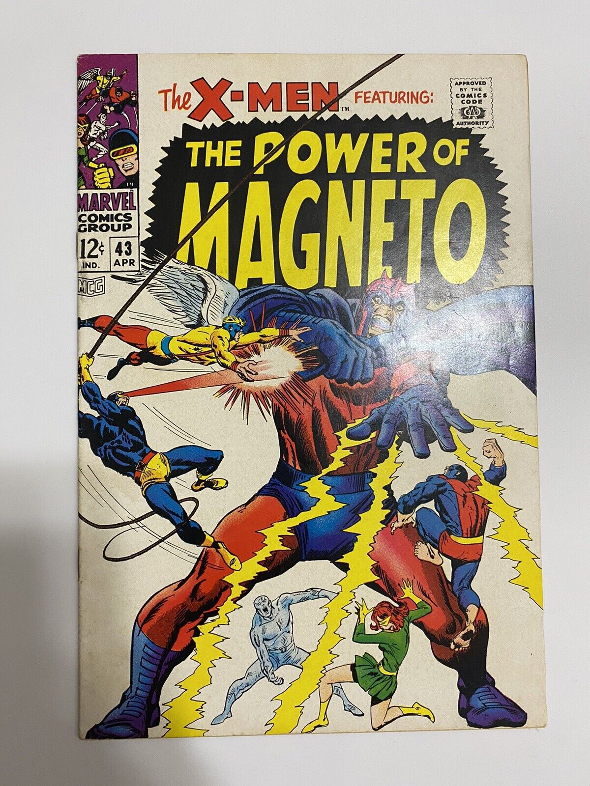 The X-men #43 Vol. 1 (1963) 1968 Marvel Comics  Appearance of Magneto