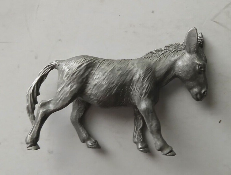 Vintage Pewter Horse / Donkey Figurine