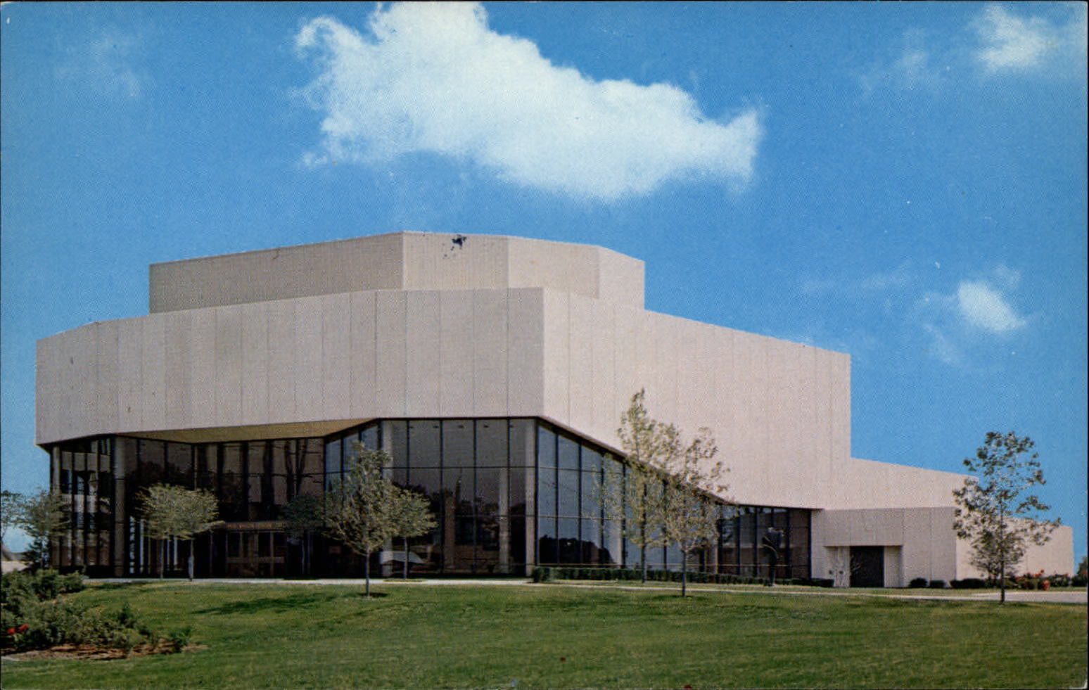 Pick Staiger Concert Hall Northwestern University Evanston IL ~ 1970s postcard