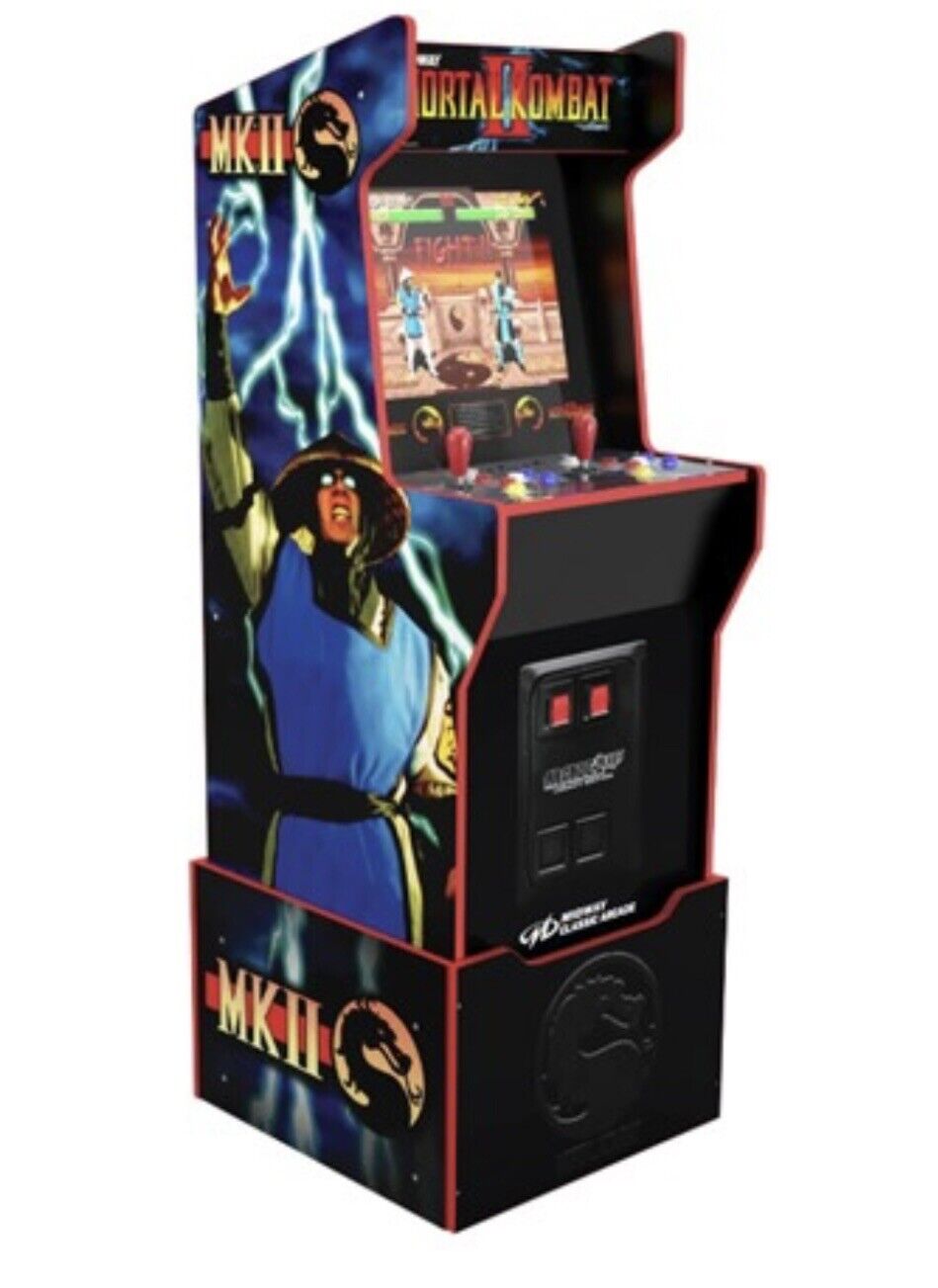 (NEW) Arcade1Up Mortal Kombat II Legacy Edition Arcade Machine/ (With Riser)