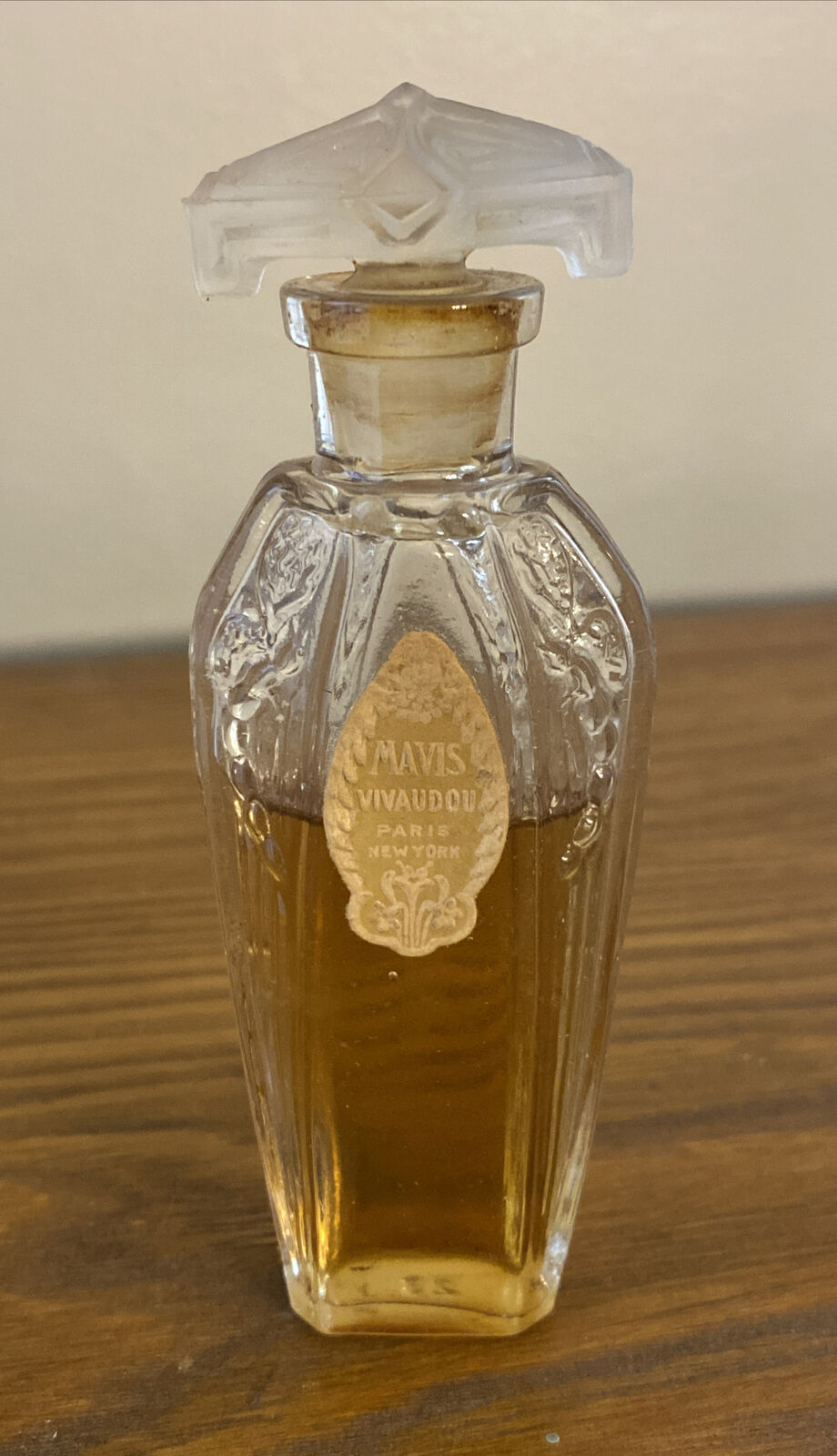 Vintage Rare Mavis Vivaudou Art Deco Nouveau Perfume Bottle DISPLAY *READ*