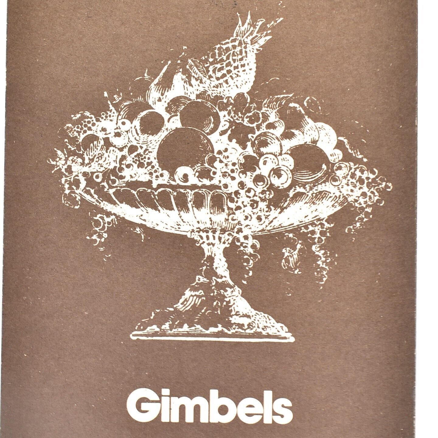 Vintage 1970s Gimbels Restaurant Menu Potluck