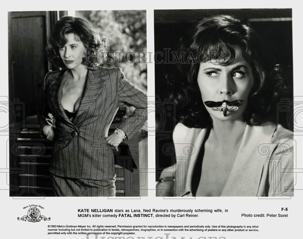1993 Press Photo Kate Nelligan stars in comedy film Fatal Instinct - lra03668