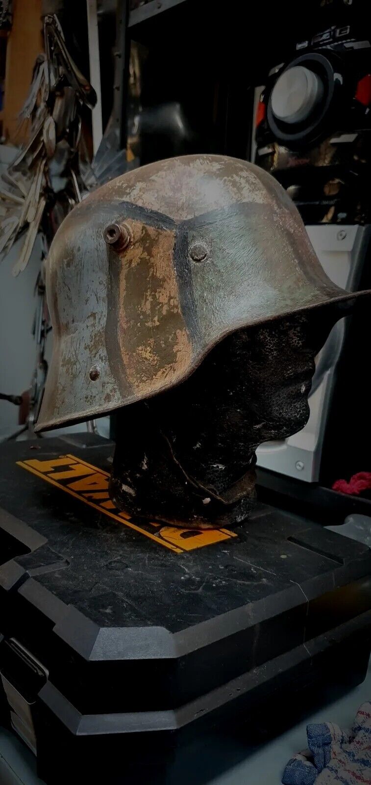 German ww1 Camouflaged Helmet 