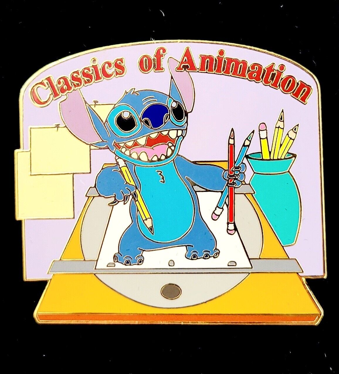 2005 Disney Auctions Stitch Classics of Animation LE 500 PIn Animator\'s Table