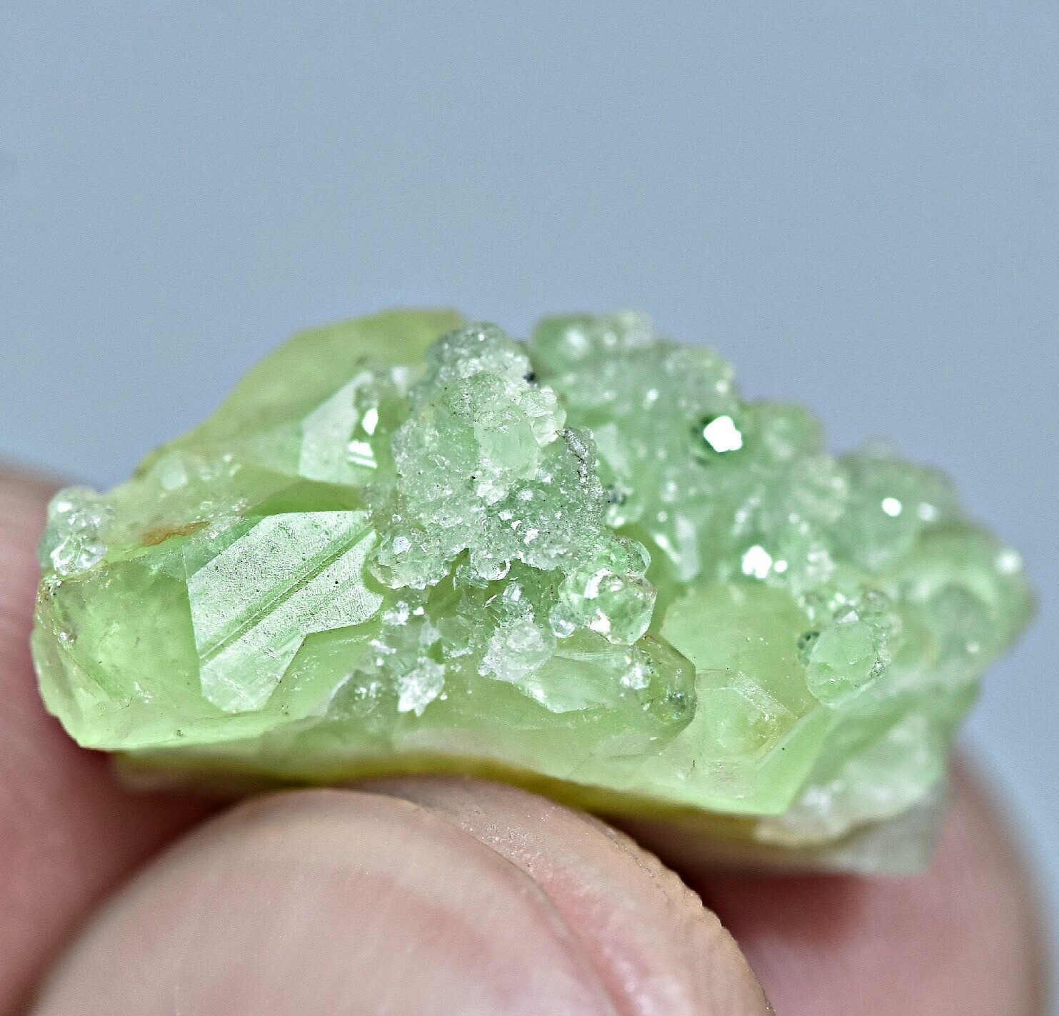 14.90 CT Natural Beautiful Light Green Demantoid Garnet Crystals On Matrix @ AFG