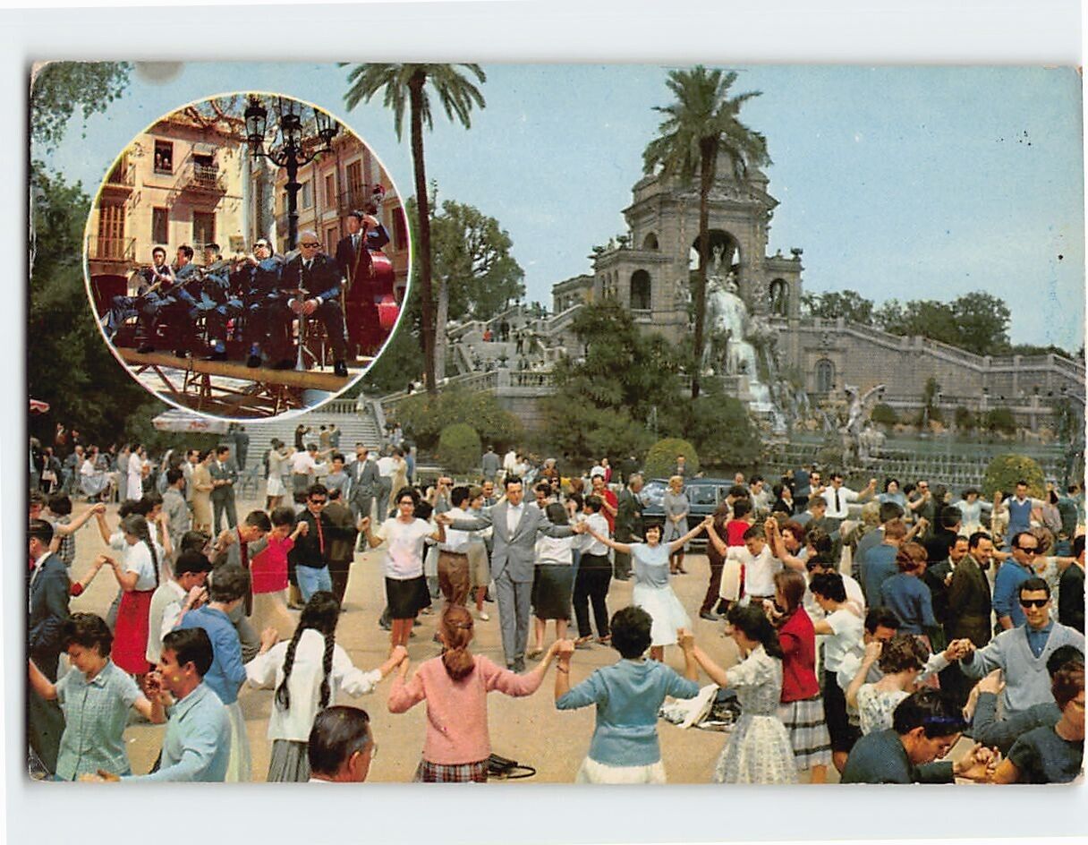 Postcard La Sardana, Spain