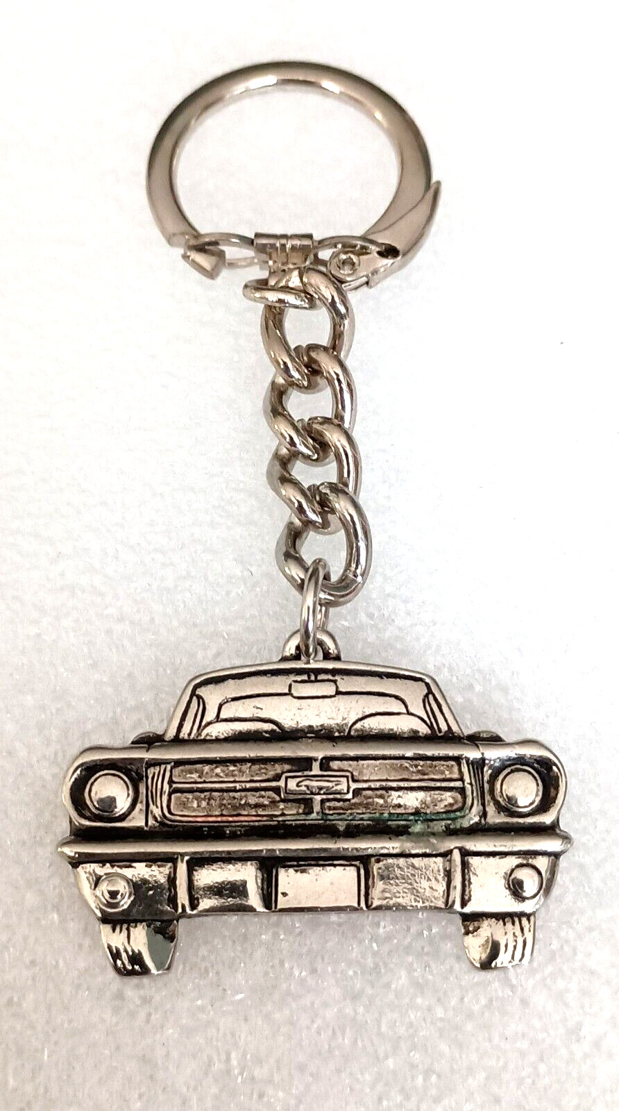 Vtg 1964 Ford Mustang Car Key Chain 1970s Metal NOS New