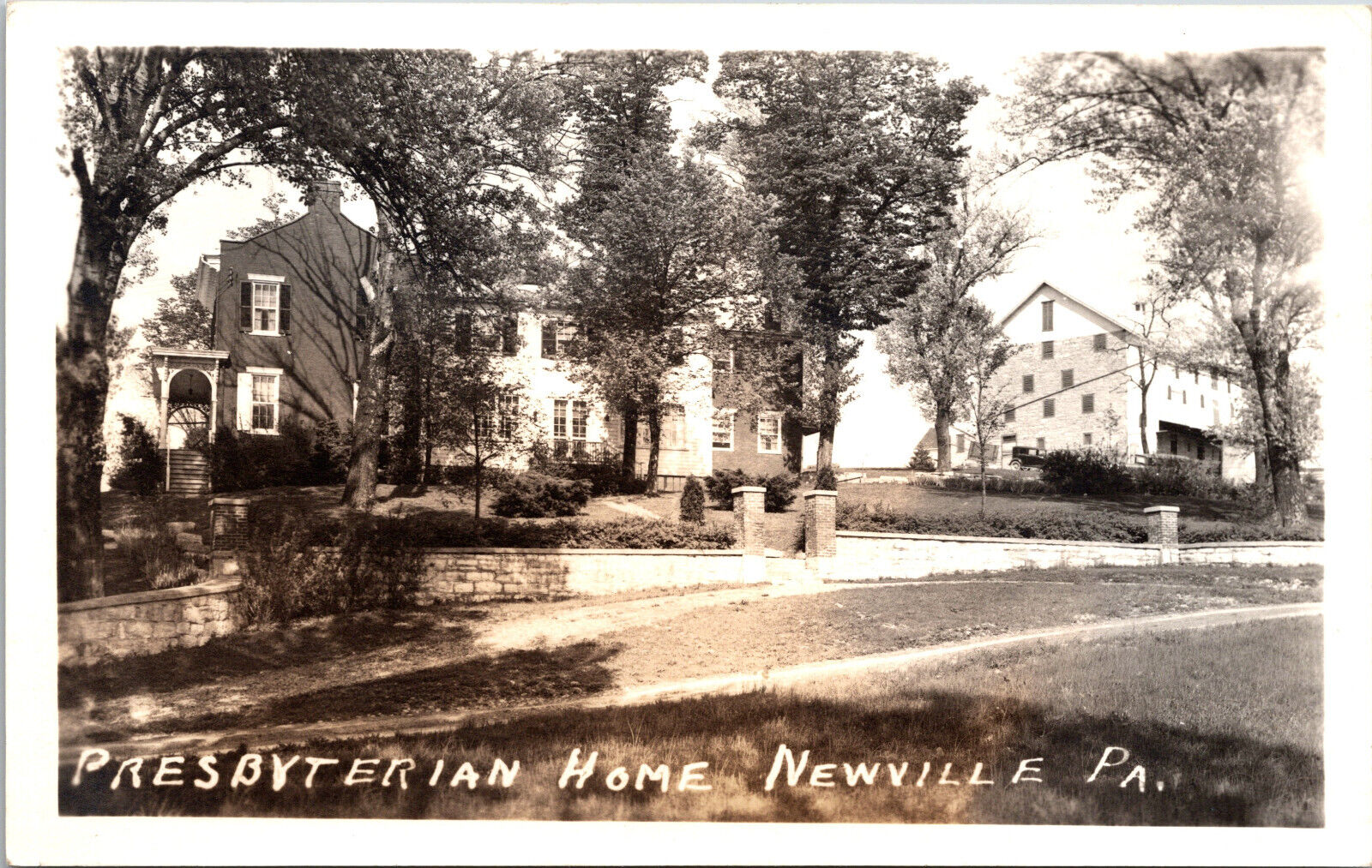 Presbyterian Home Newville PA Real Photo RPPC Vtg Postcard