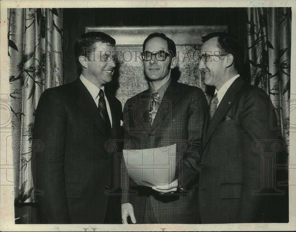 1972 Press Photo Fred G Field, Jr; Myron Mooradian & William M Champine
