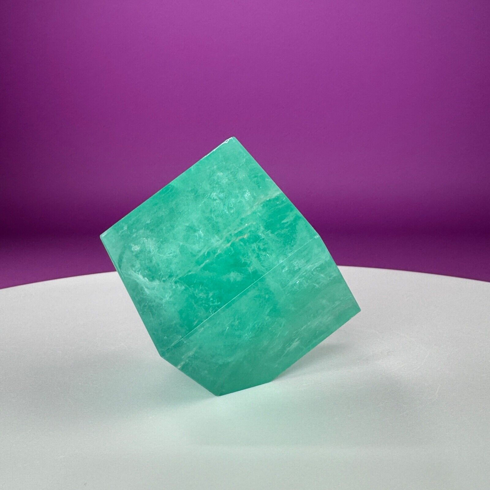 Green Fluorite Cube, Akoni’s Misfit Crystal