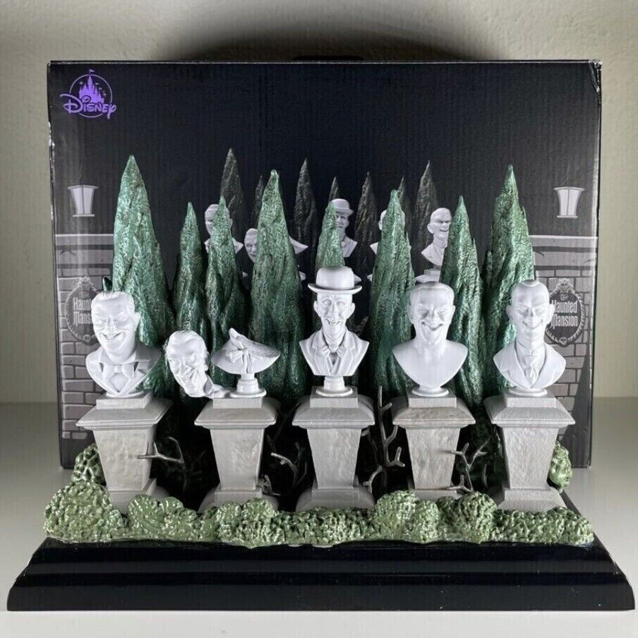 Disney Parks Exclusive Haunted Mansion Singing Busts Figure Light & Sound New