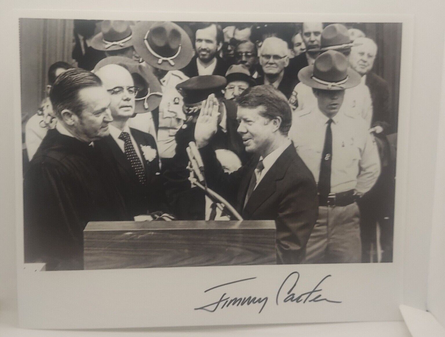Jimmy Carter 1970 Georgia Governor 8x10 Signed Photo Full Signature 