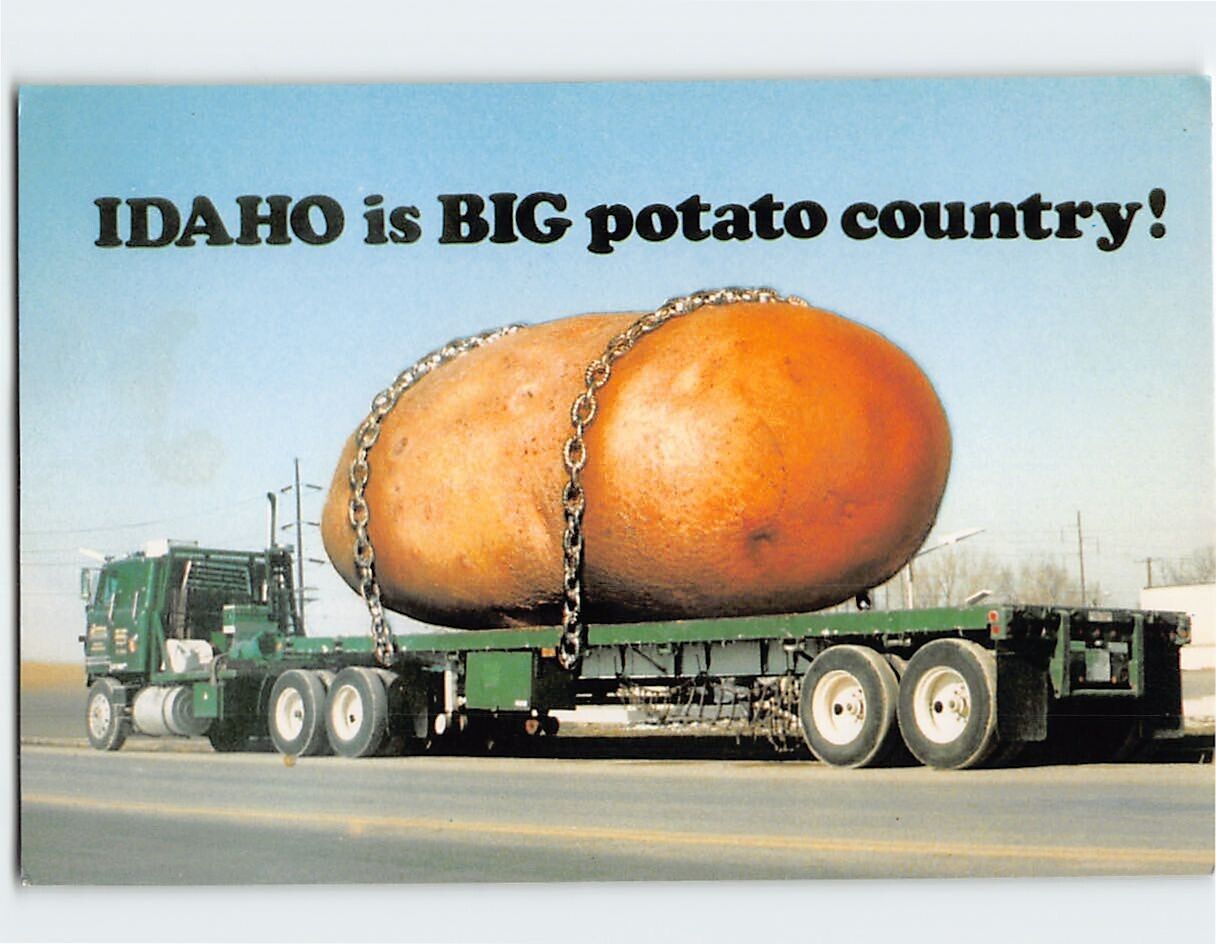 Postcard Giant Potato on a Truck Idaho is Big Potato Country Idaho USA