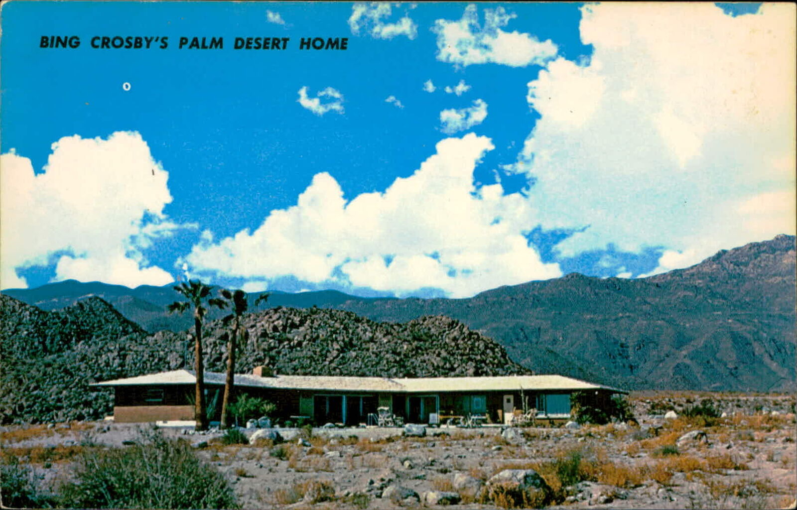 Postcard: BING CROSBY\'S PALM DESERT HOME