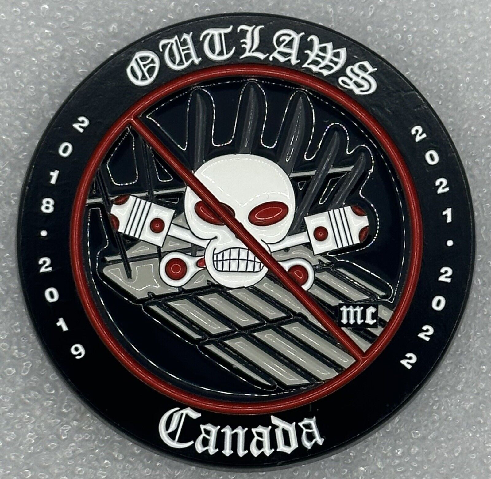Rare Sought After Outlaws Canada OMG East Coast Hospitality Challenge Coin