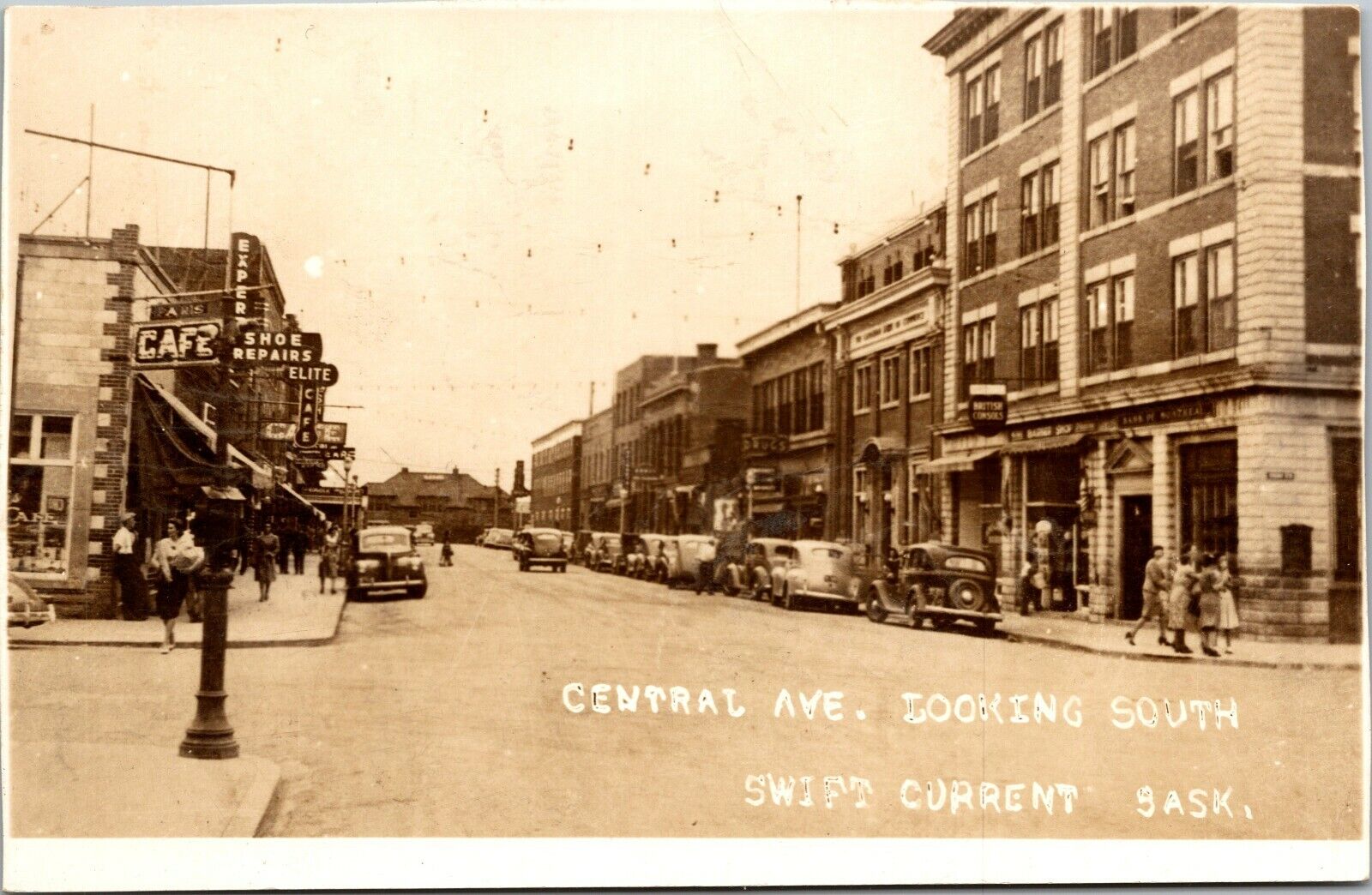 RPPC SWIFT CURRENT, Saskatchewan, 1900-10s; Central Ave. Looking N.E.