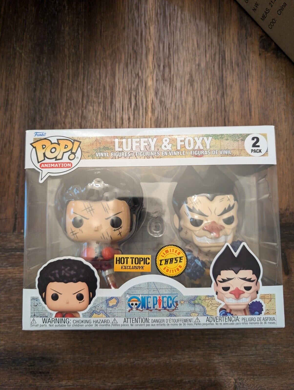 Funko Pop One Piece - Luffy & Foxy - Hot Topic - CHASE