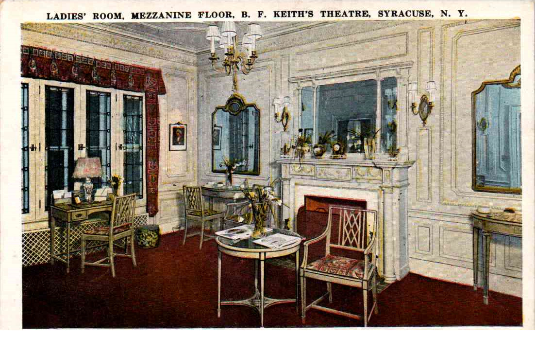 Syracuse, New York - Ladies Room, Mezzanine at B.F. Keith\'s Theatre - c1920