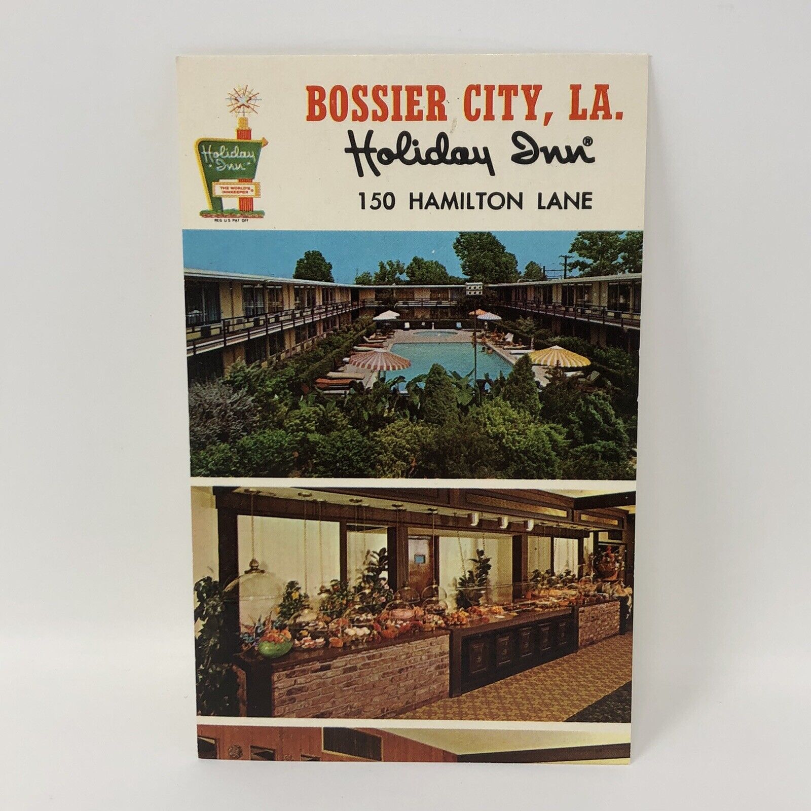 Bossier City LA Holiday Inn 150 Hamilton Lane Vintage Postcard
