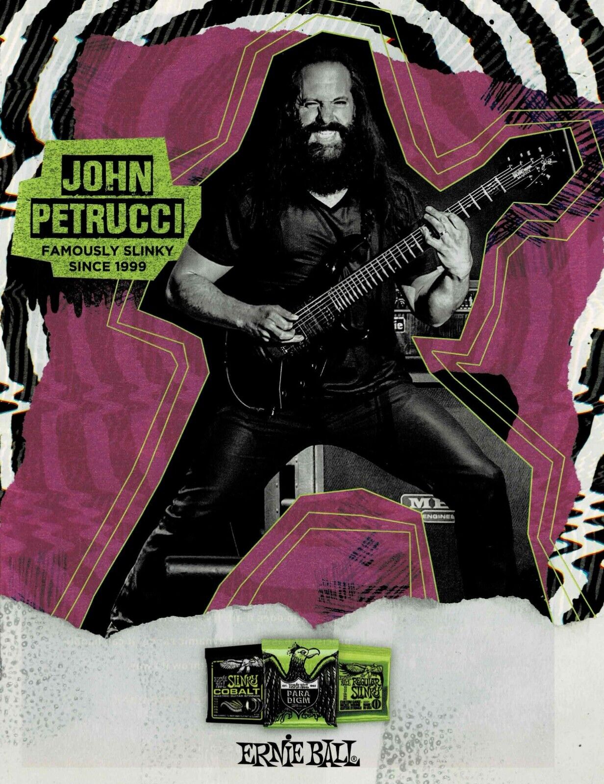 Ernie Ball - John Petrucci of Dream Theater - 2019 Print Ad