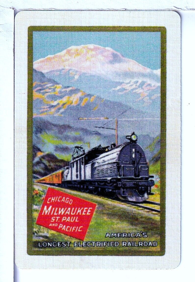 Single Vintage Railroad Playing Card \