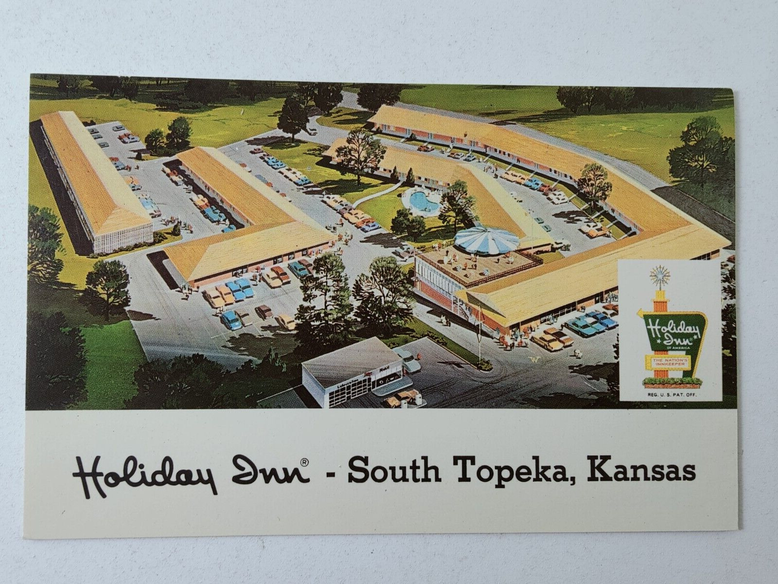 Topeka KS Holiday Inn South Artist Conception Postcard  - Kansas