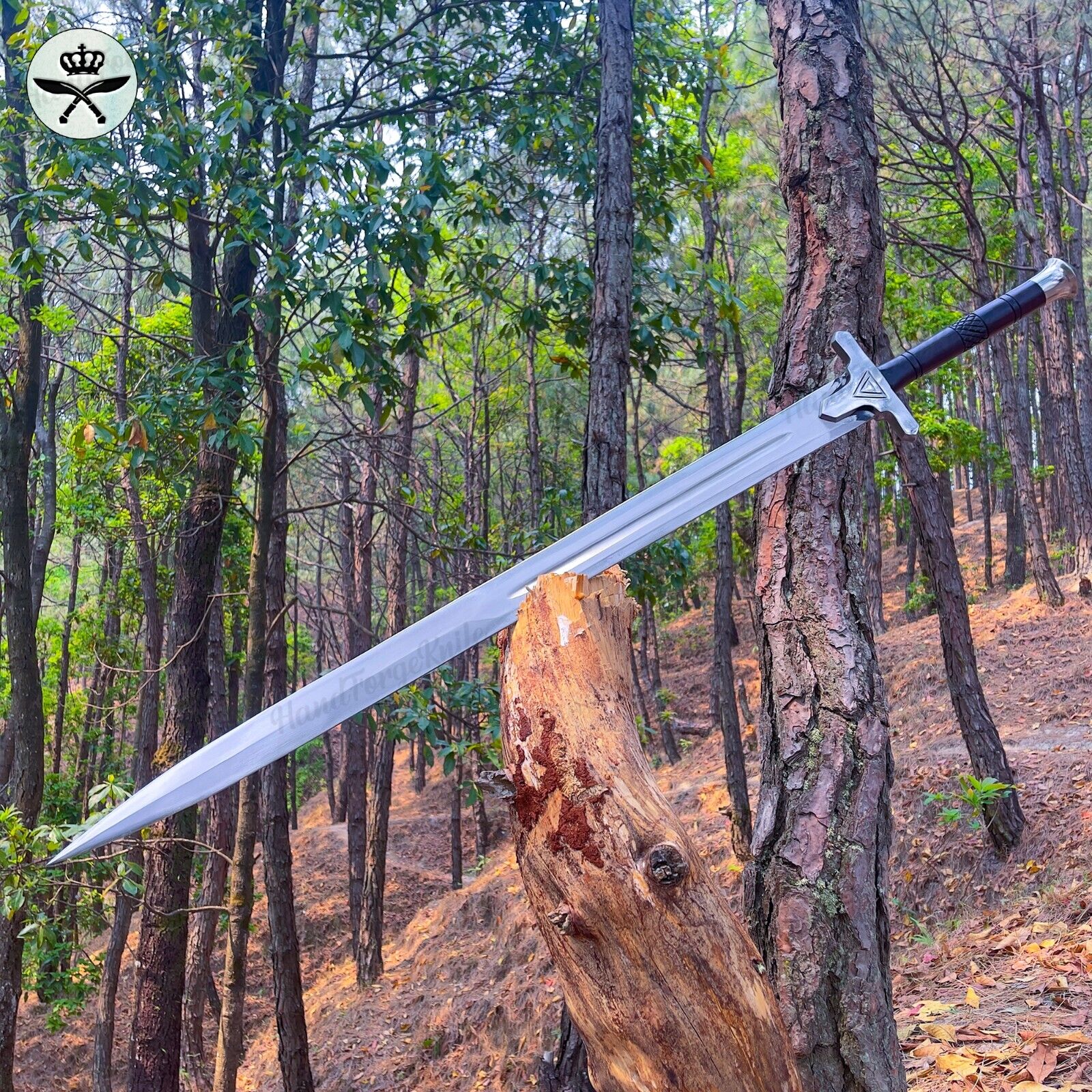 34 inch handforged long sword, Ready To Use Fixed Blade Sword, Handmade Sword