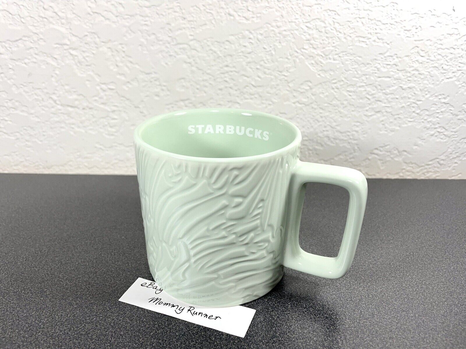 2022 Starbucks Spring Mint Green Ceramic 14oz Coffee Mug Cup NEW UNUSED NWT