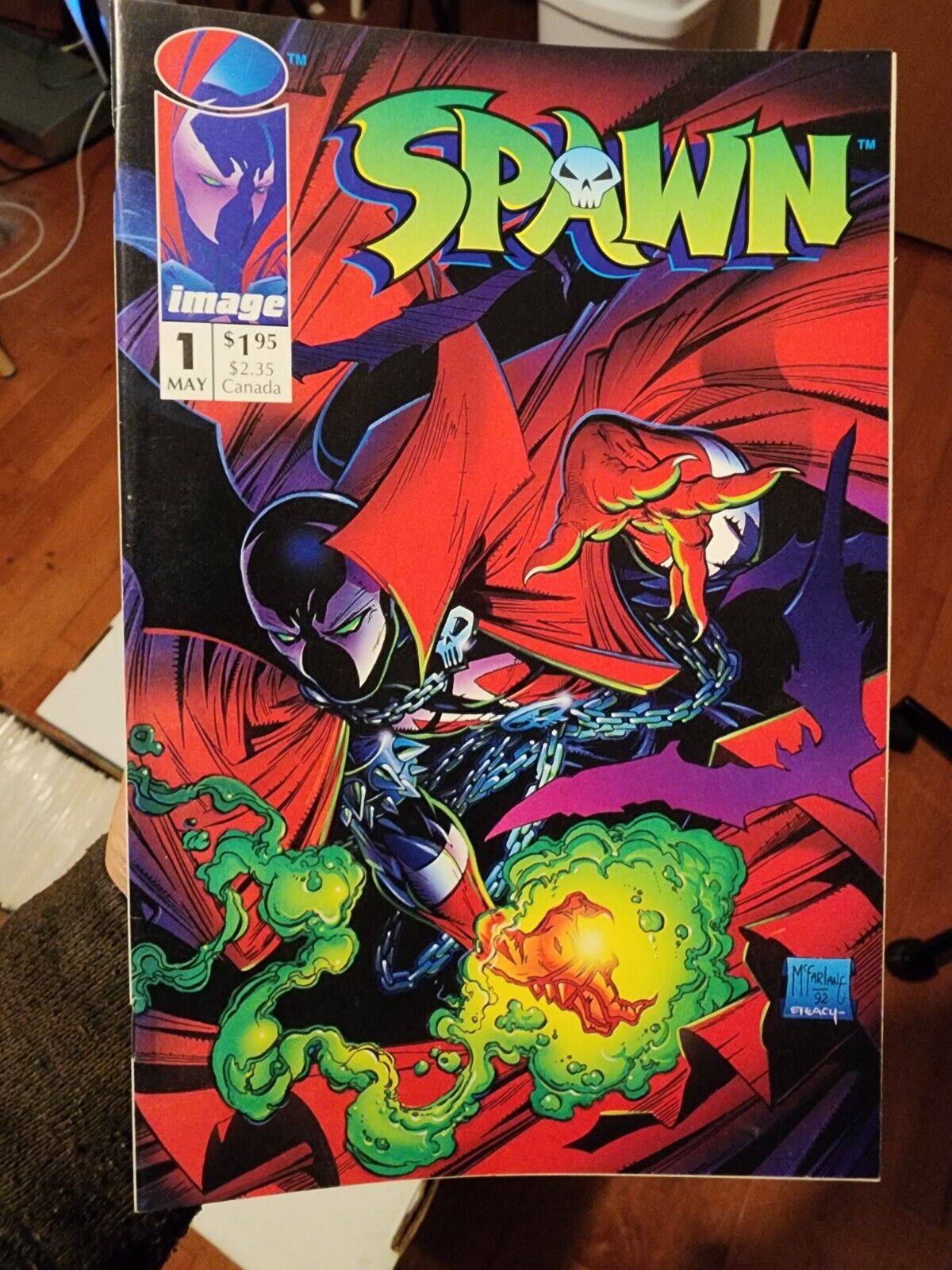 SPAWN #1 1992 Origin 1st Printing McFarlane Image Comics