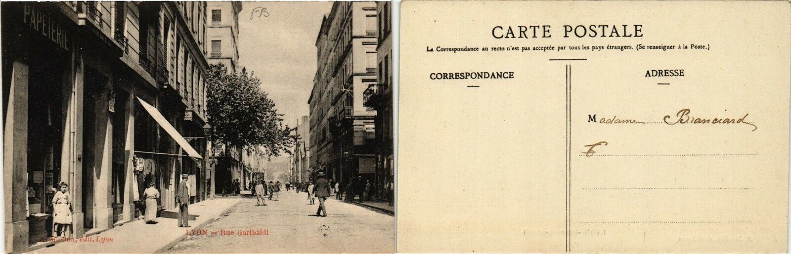 CPA LYON Rue Garibaldi (379637)