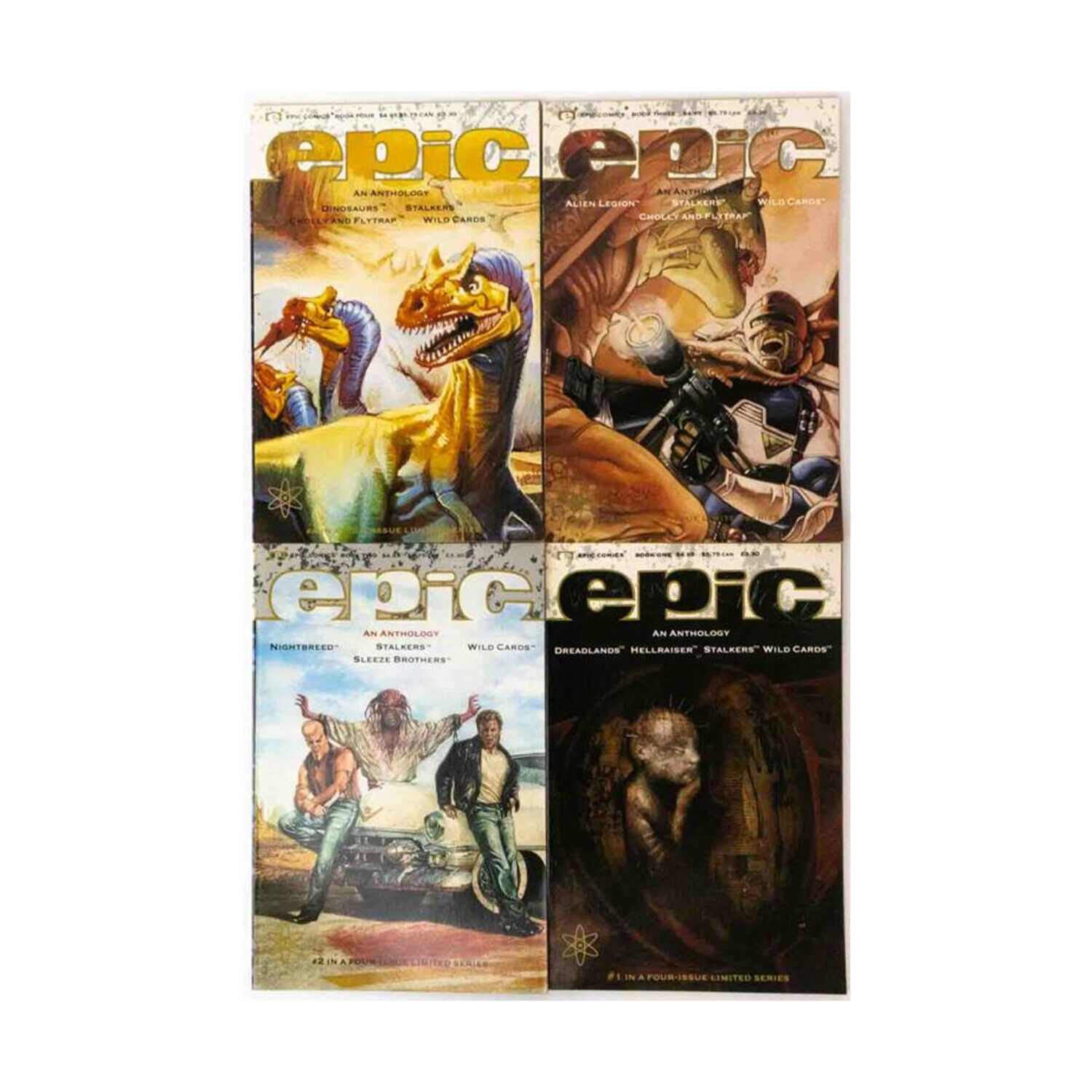 Epic Novels & Comics Epic - An Anthology Complete Collection, Issues #1-4 VG+