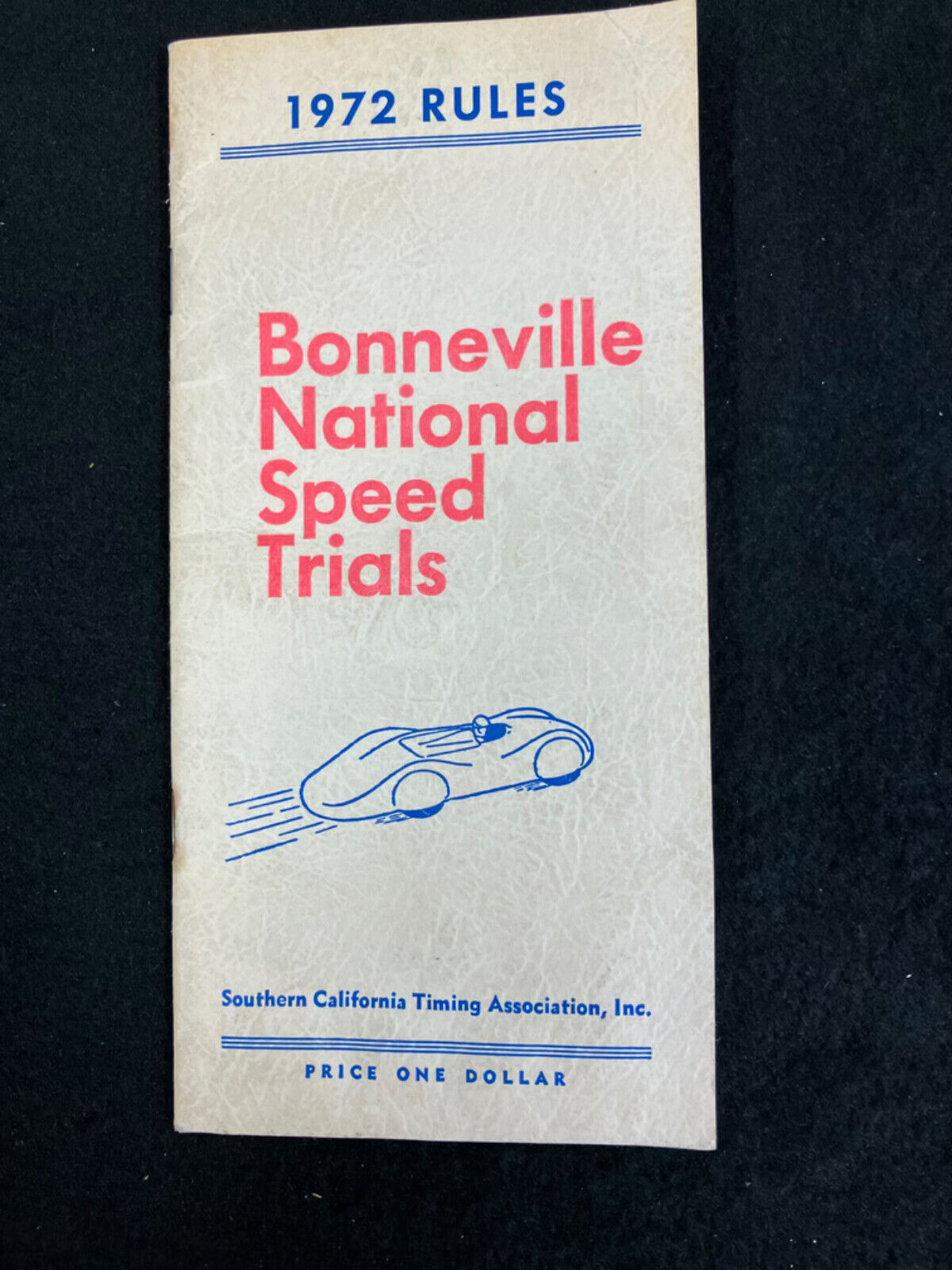 1972 BONNEVILLE NATIONAL SPEED TRIALS OFFICIAL RULES BOOKLET & RECORD HOLDERS