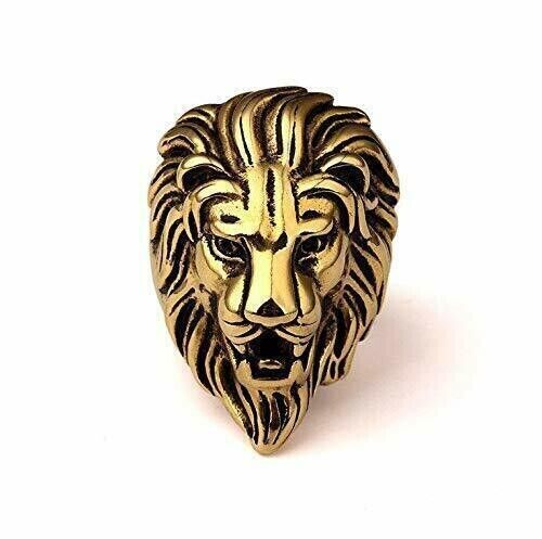 High Ranking Illuminati Freemason Lion Head Ring Antique Vintage Metaphysical